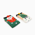 Vente chaude arbres de Noël Design Girls femme mignonne chaussettes de Noël personnalisées